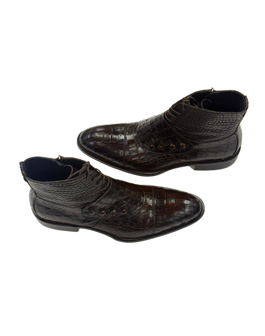 Walnut Croc Boots