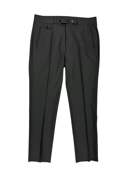 Black Tab Wool Trouser