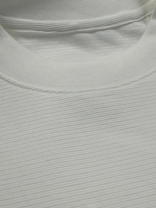 White Paneled Layered Tee