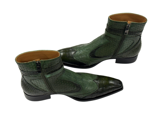 Forest Python Buckle Boots