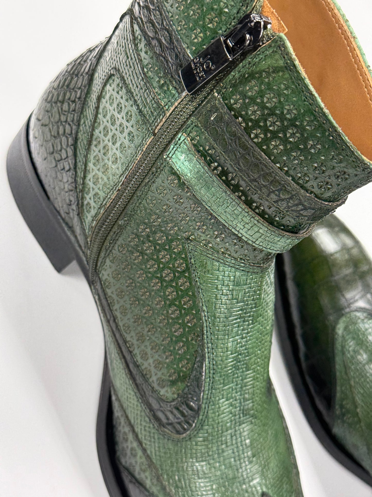 Forest Python Buckle Boots