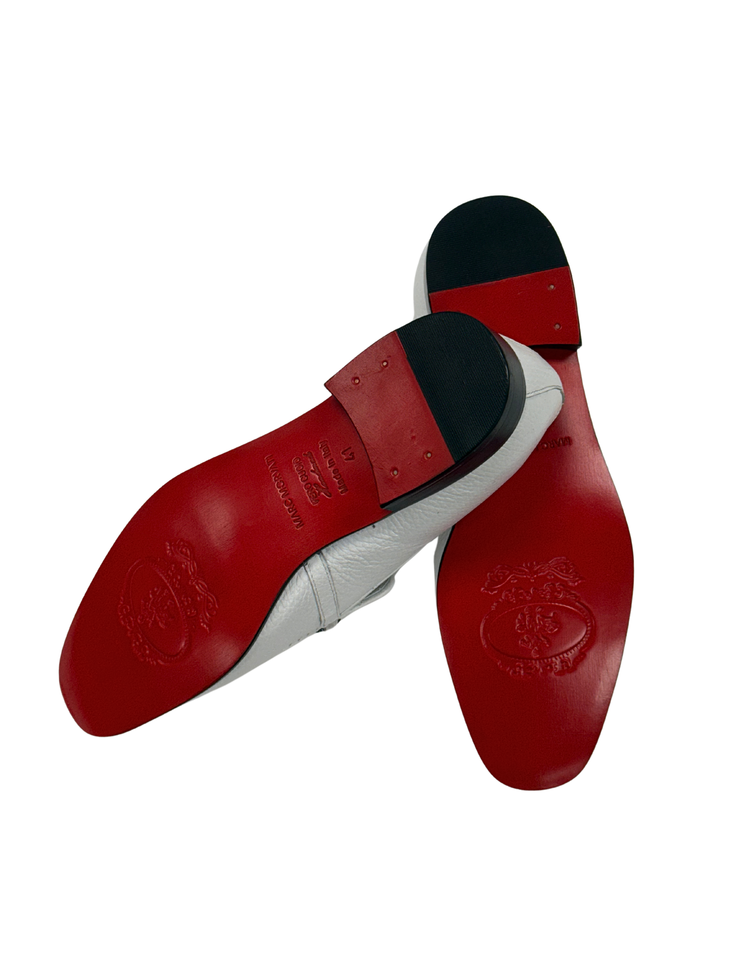 White Leather Loafers