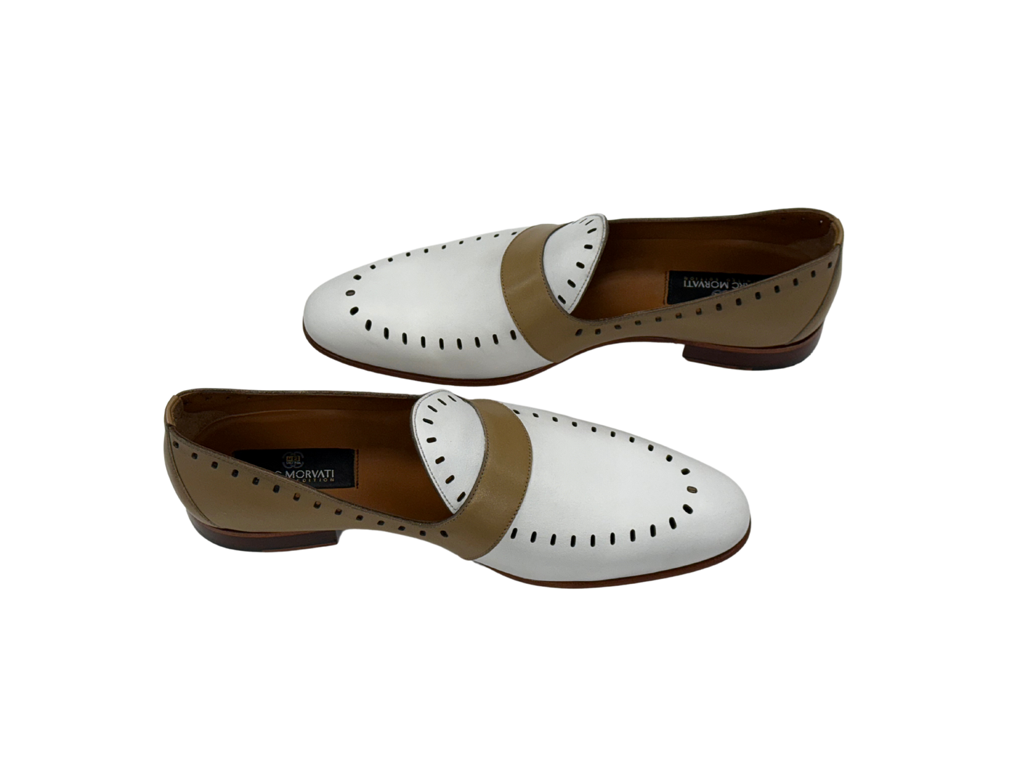 Tan Two-Tone Loafers