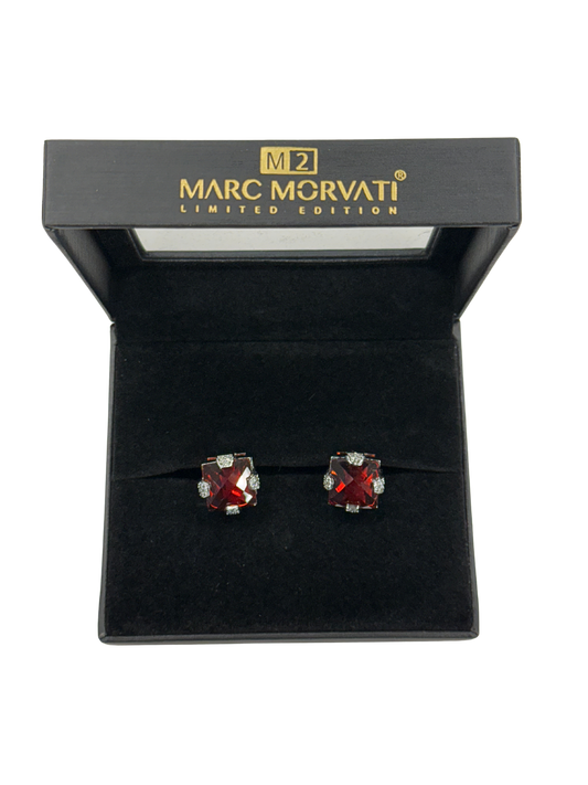 Crimson Crest Cufflinks | Silver