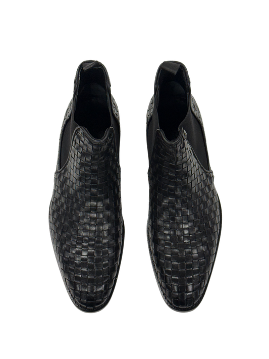 Woven Slip-On Boots