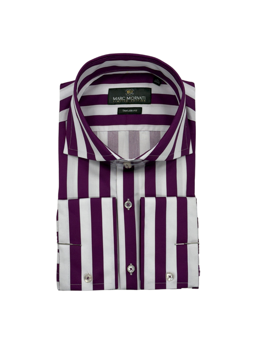 Purple Stripe Dress Shirt