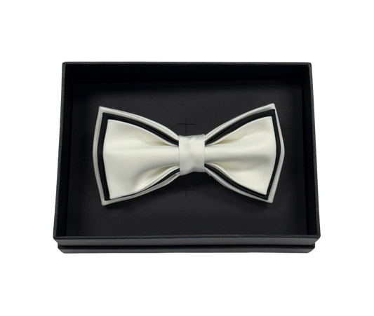 Ivory Framed Bow Tie