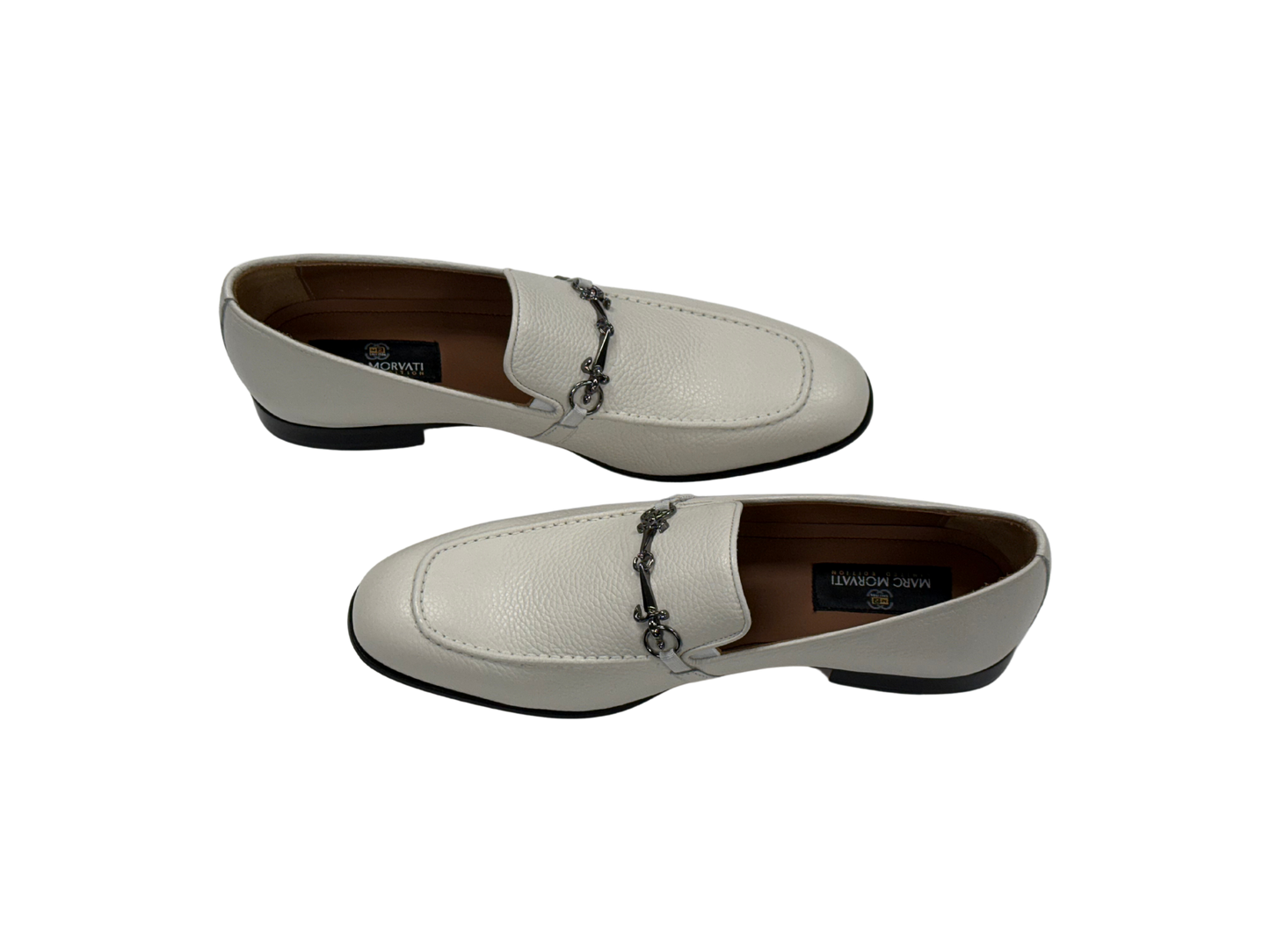 Ivory Leather Loafers
