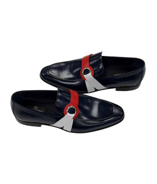 Navy Ring Loafers