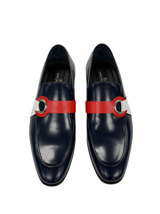 Navy Ring Loafers