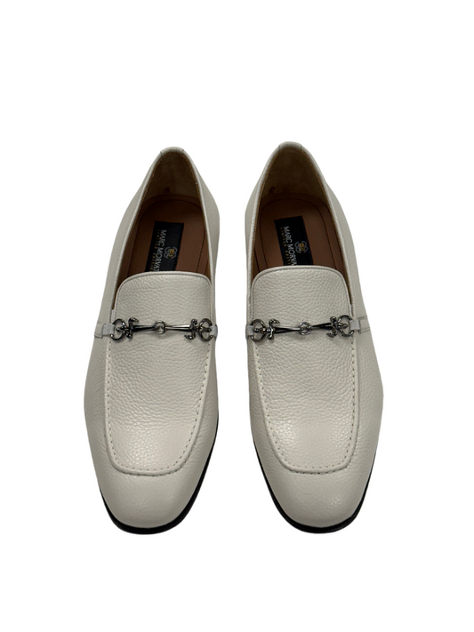 Ivory Leather Loafers