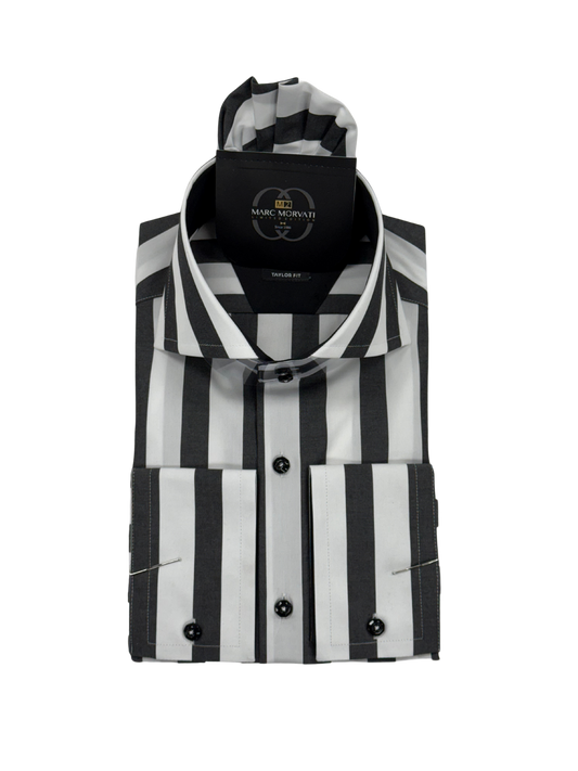 Charcoal Stripe Dress Shirt