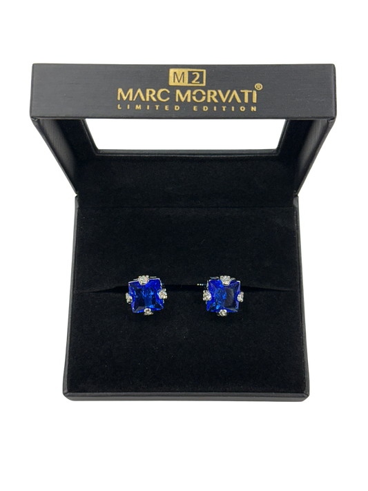 Cobalt Crest Cufflings | Silver