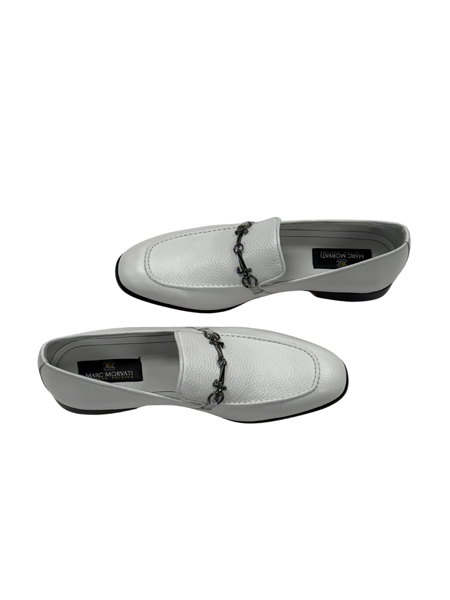 White Leather Loafers