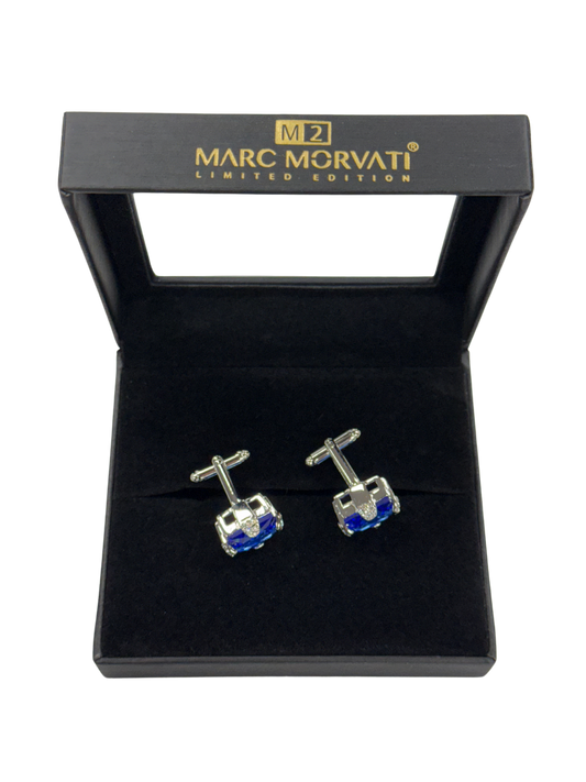 Cobalt Crest Cufflings | Silver