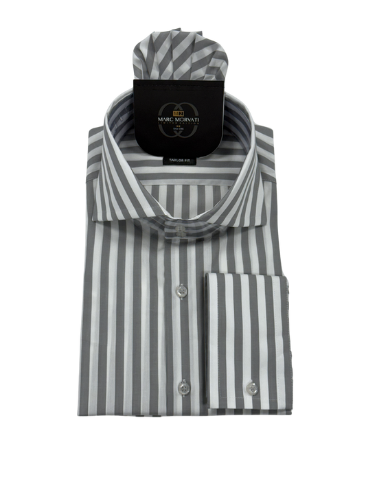Gray Stripe Dress Shirt
