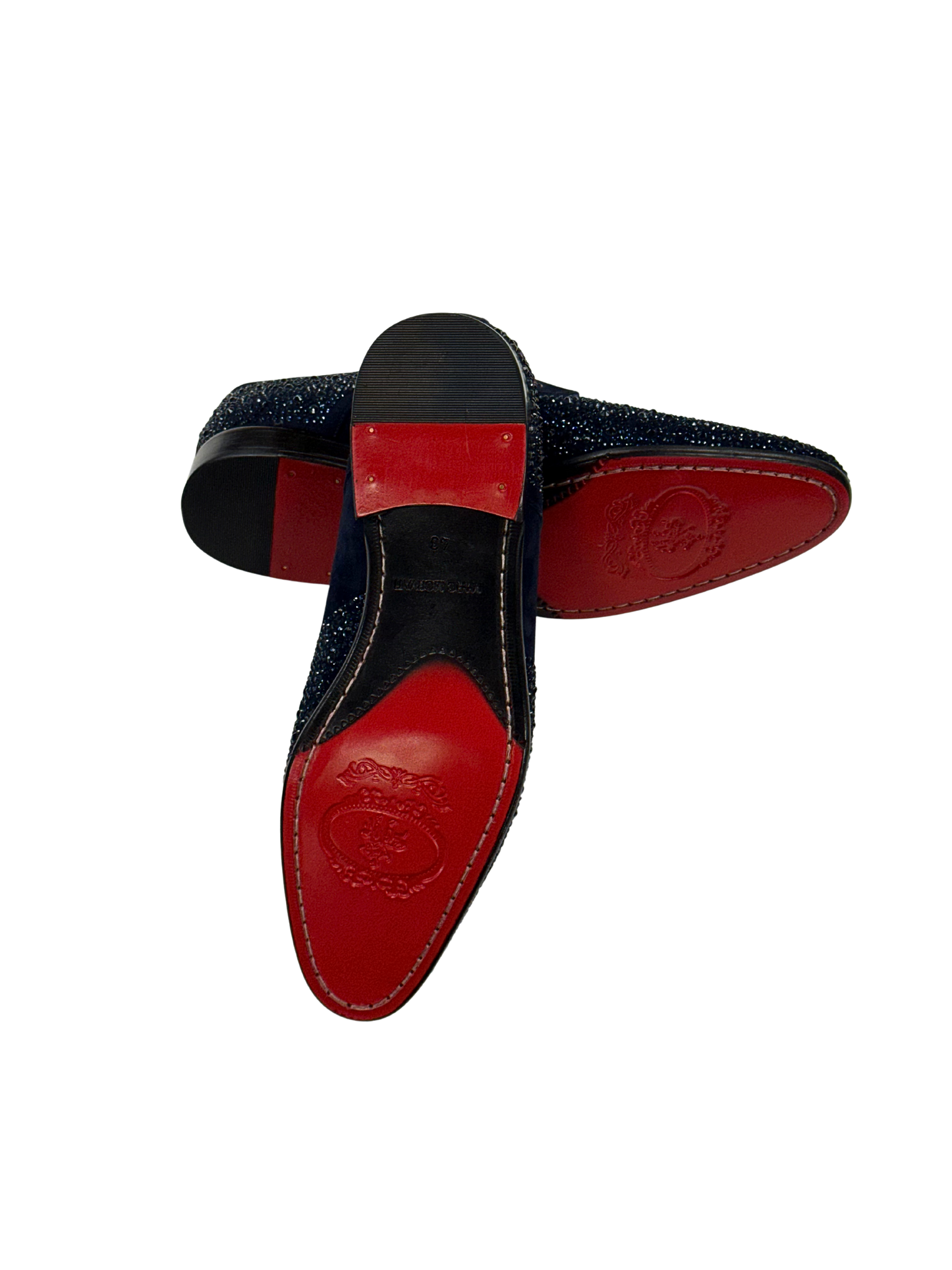 Navy Crystal Oxfords
