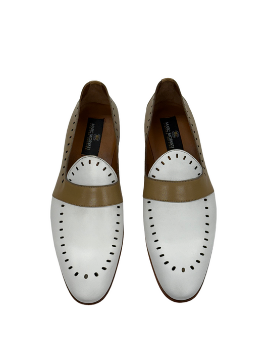 Tan Two-Tone Loafers