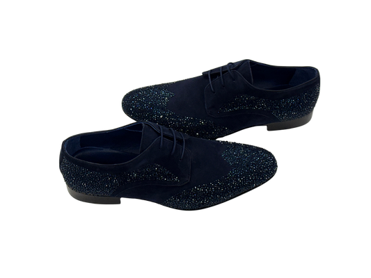 Navy Crystal Oxfords