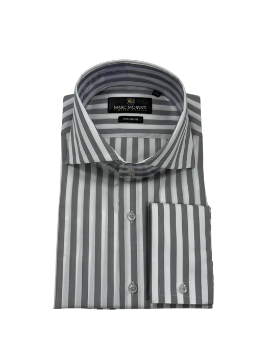 Gray Stripe Dress Shirt