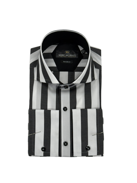 Charcoal Stripe Dress Shirt