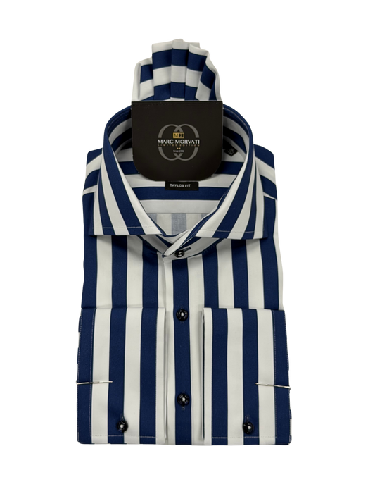 Navy Stripe Dress Shirt