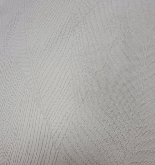 White Patterned Weave Tee