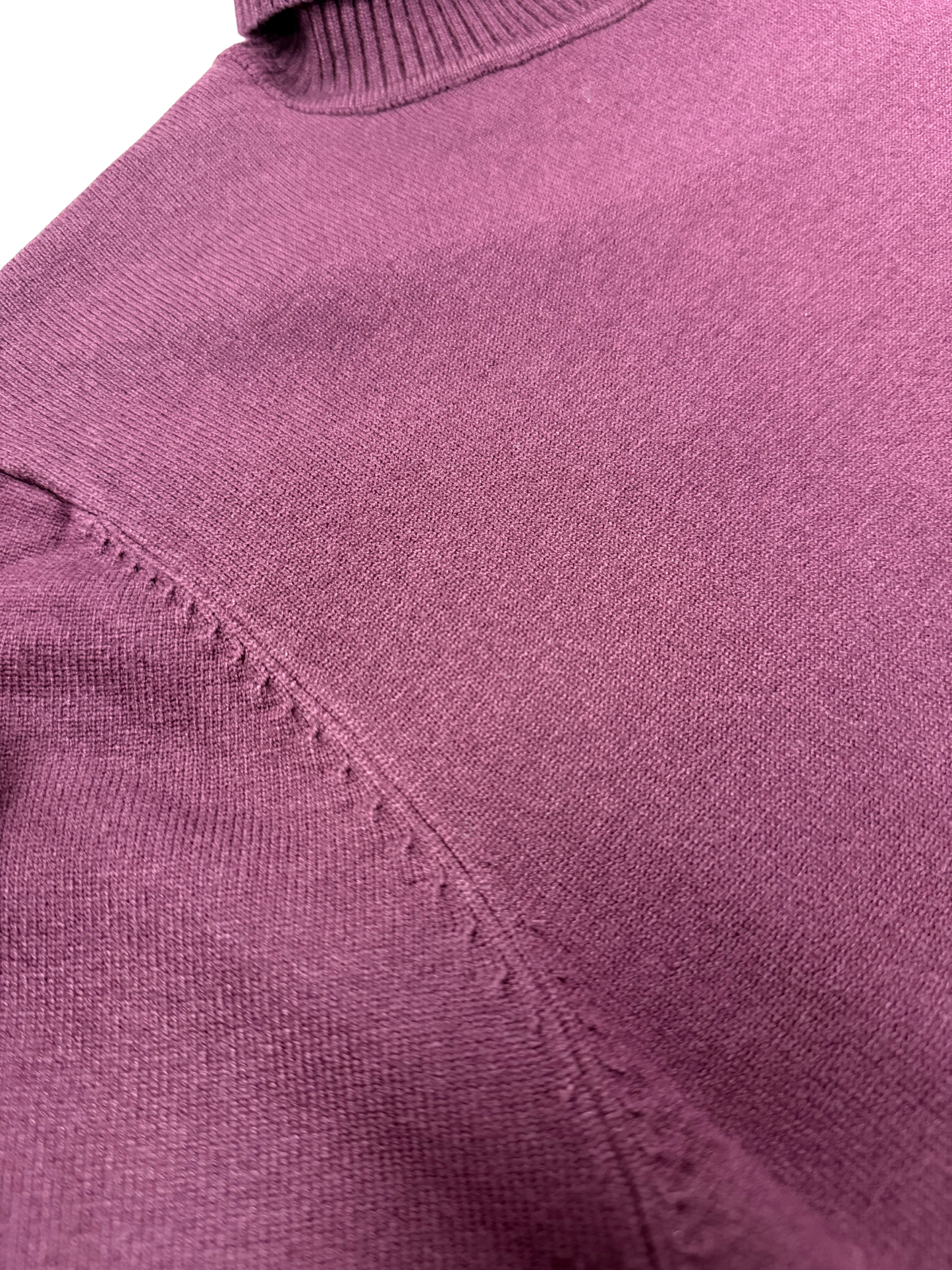 Burgundy Ribbed Turtleneck