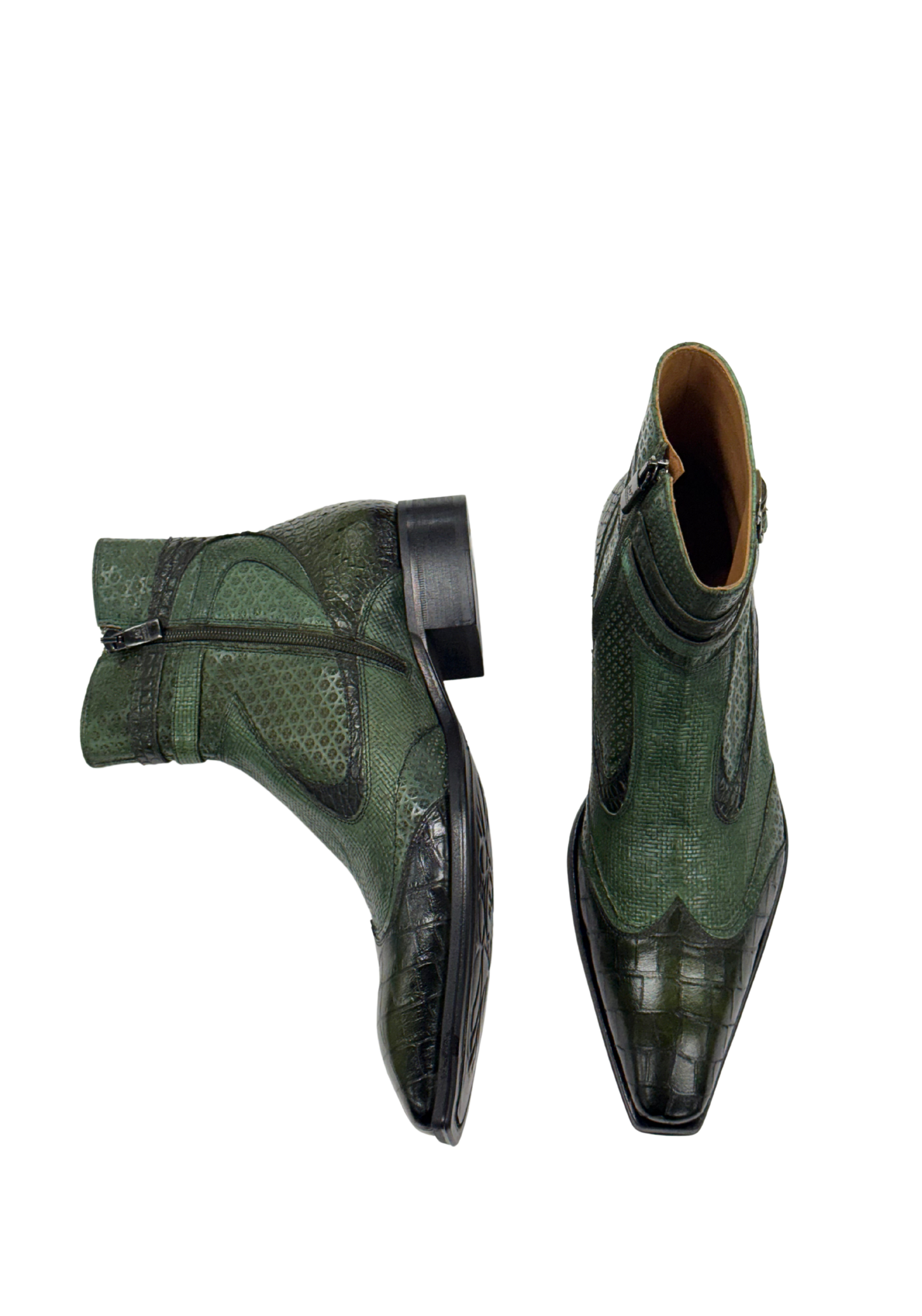 Forest Python Buckle Boots