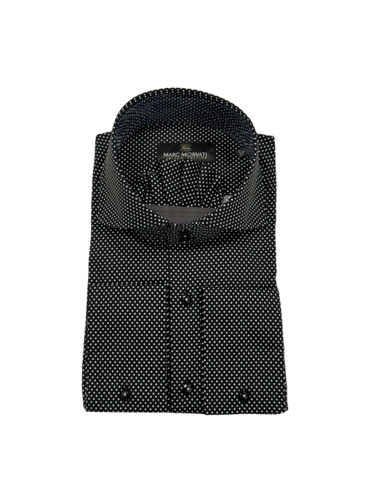Black Polka Dot Dress Shirt