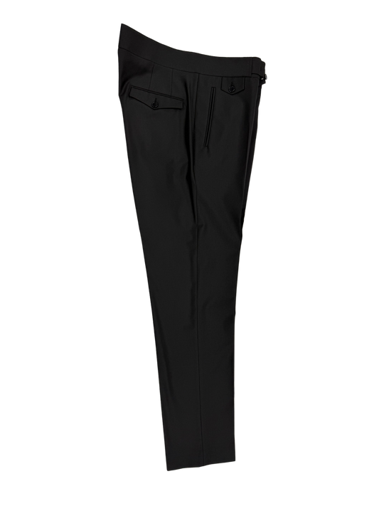 Black Tab Wool Trouser