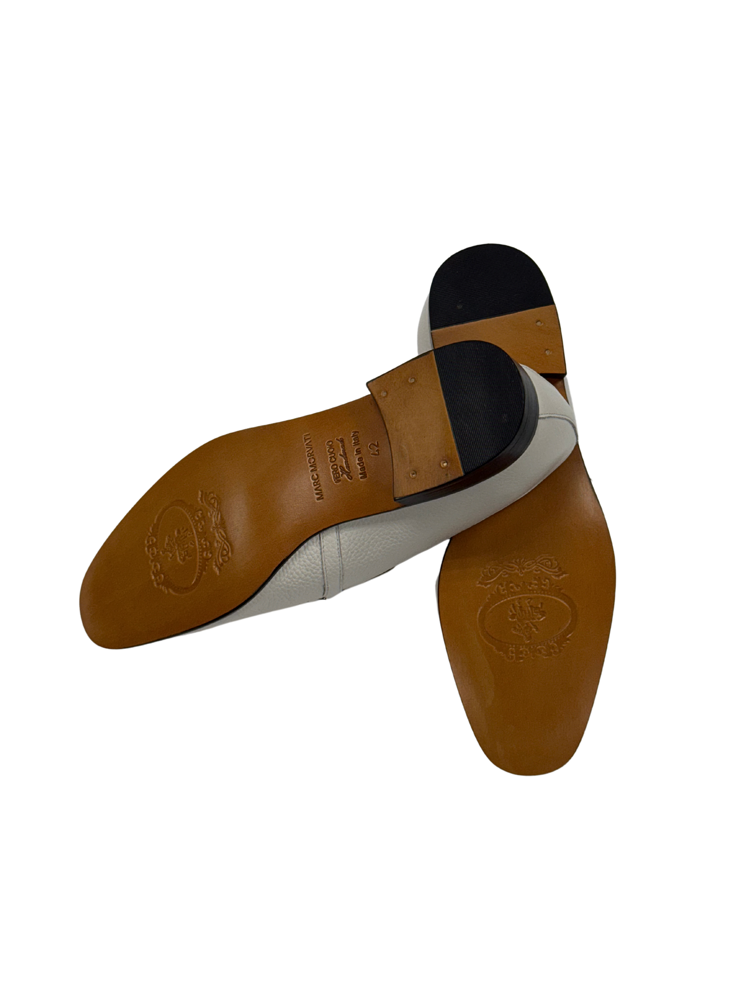 Ivory Leather Loafers