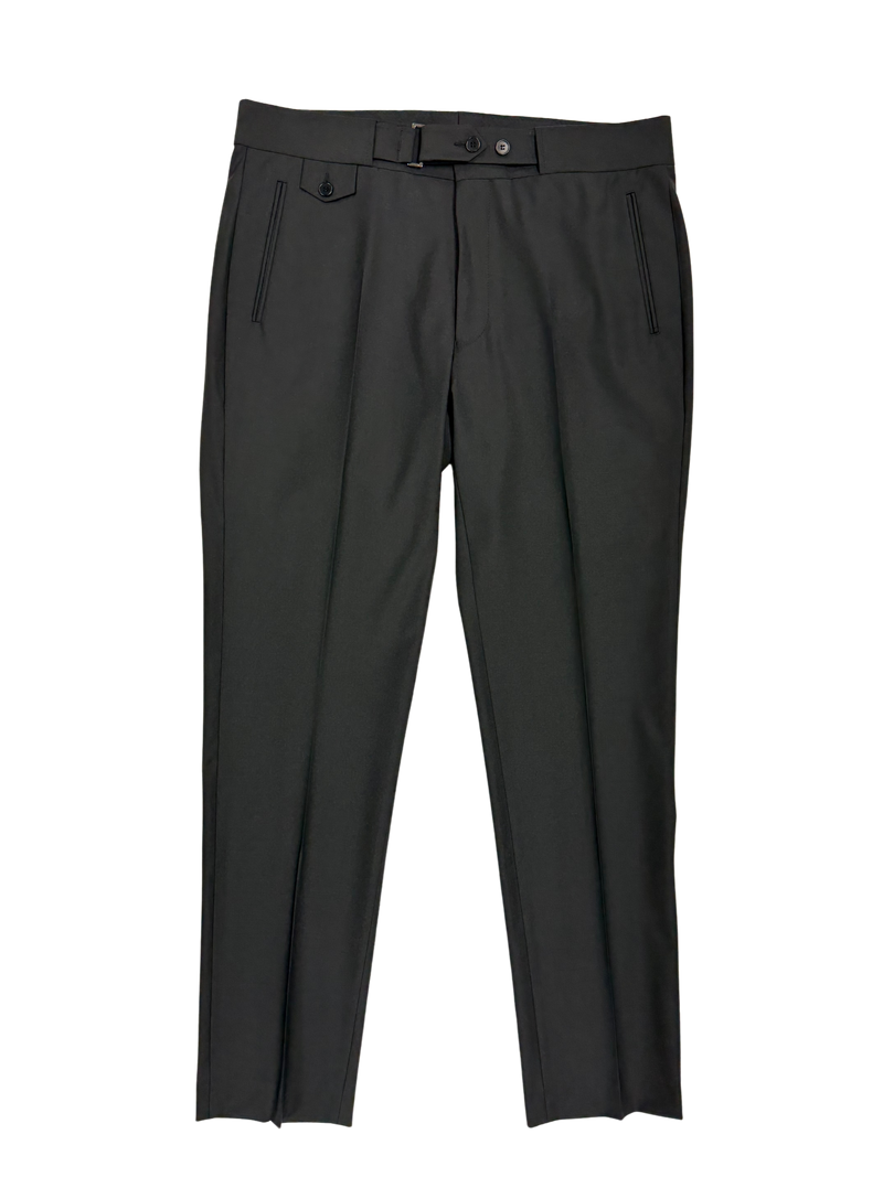 Black Tab Wool Trouser