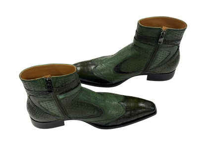 Forest Python Buckle Boots