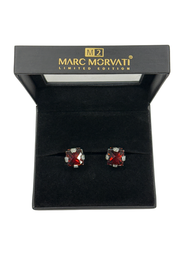 Crimson Crest Cufflinks | Silver