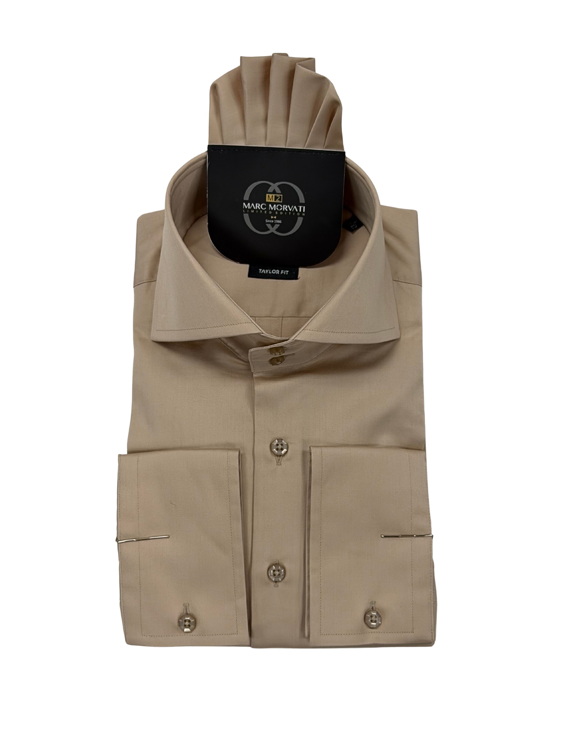 Taupe Dress Shirt M2 By Morvati Taupe Dress Shirt M2 By Morvati