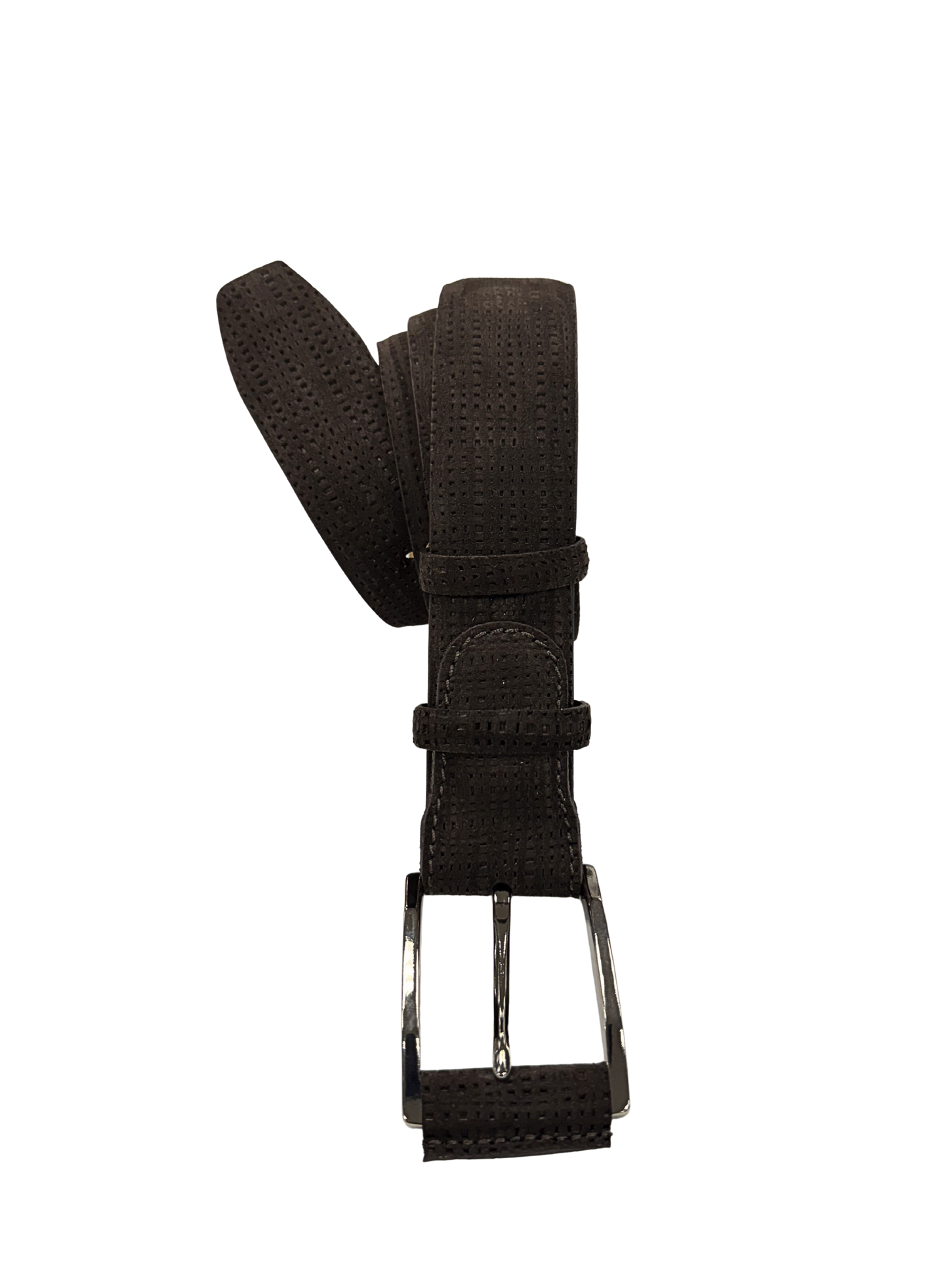 Espresso Woven Leather Belt