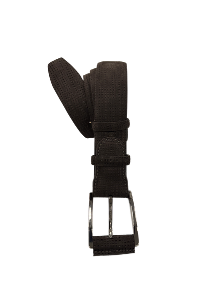 Espresso Woven Leather Belt