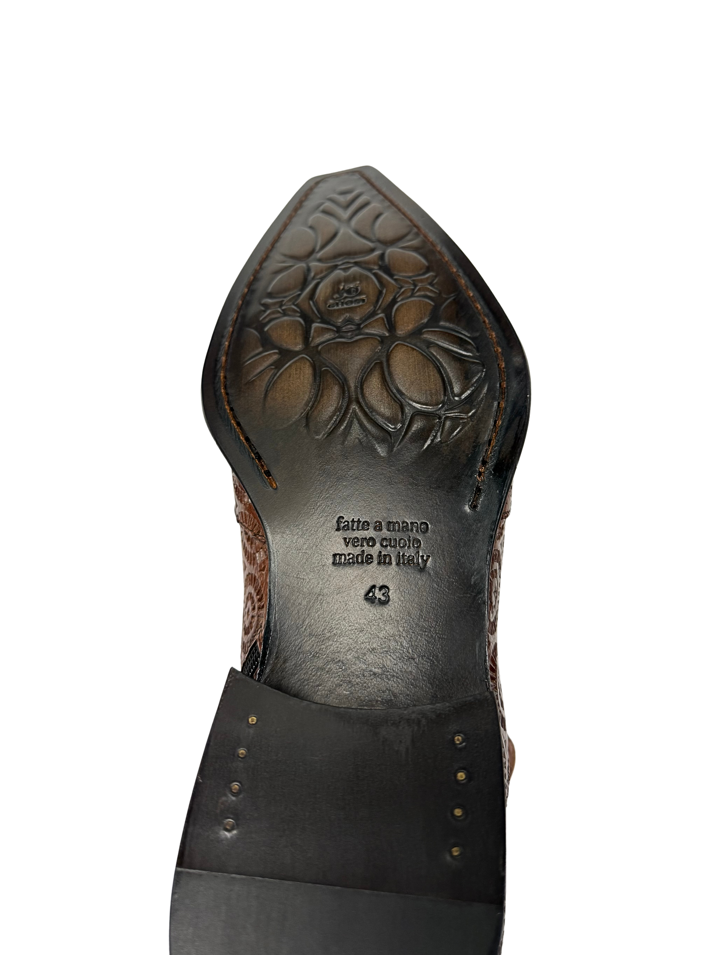 Spiral Engraved Buckle Boots