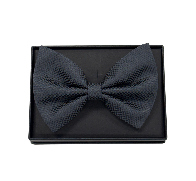 Charcoal Textured Bow Tie