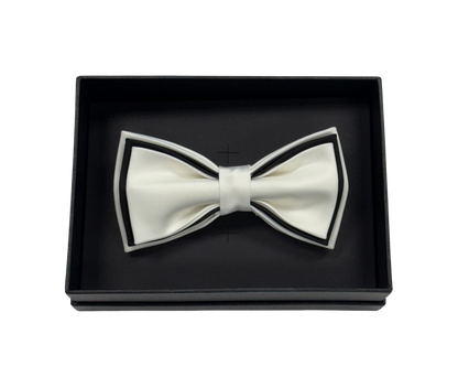 Ivory Framed Bow Tie