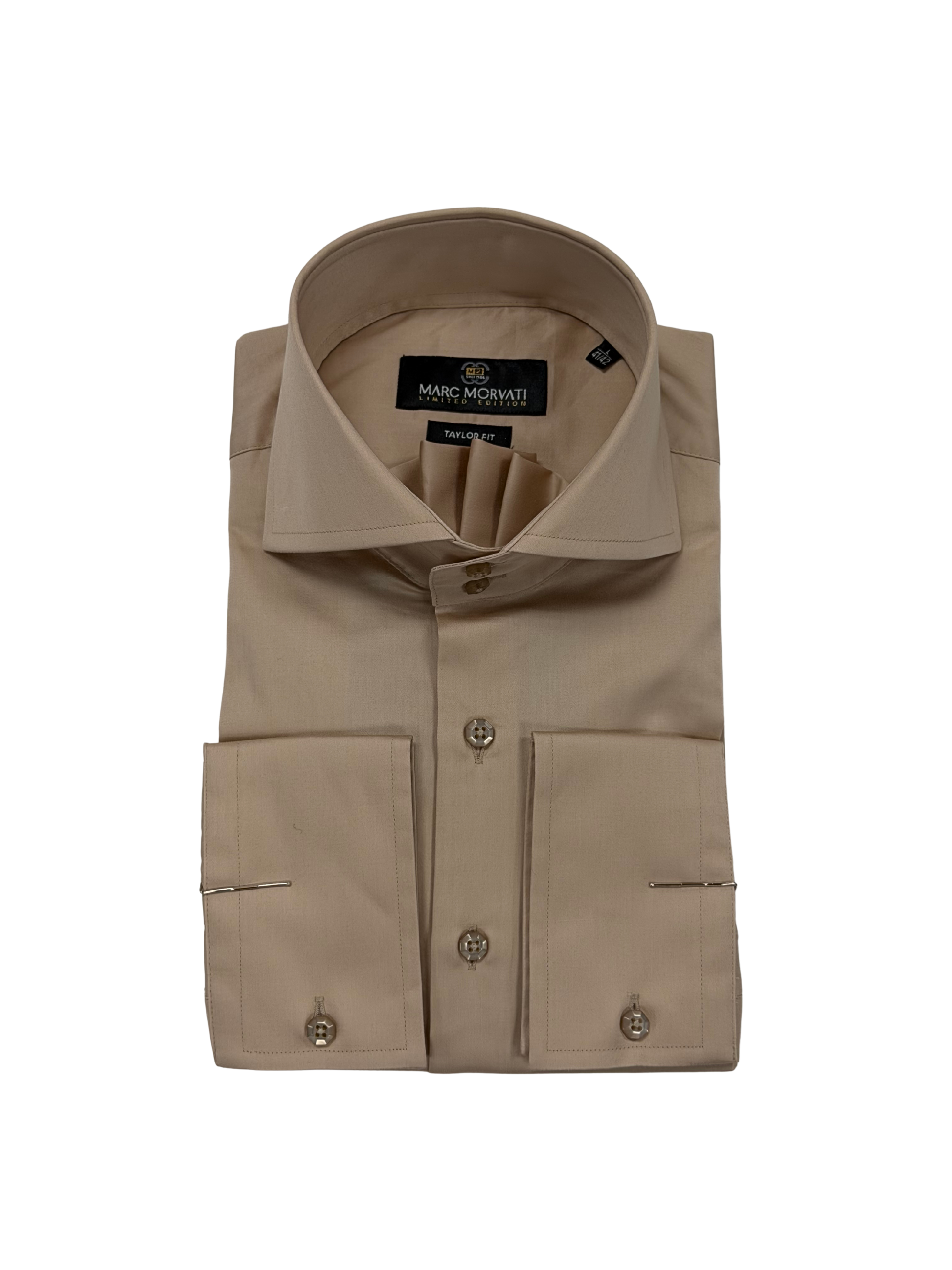 Taupe Dress Shirt M2 By Morvati Taupe Dress Shirt M2 By Morvati