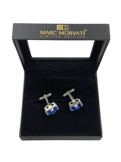 Cobalt Crest Cufflings | Silver