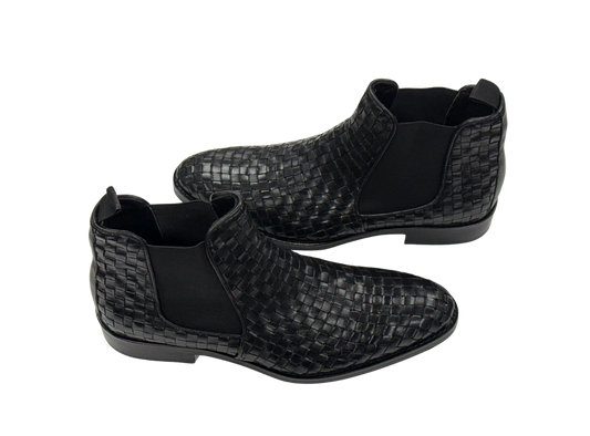 Woven Slip-On Boots