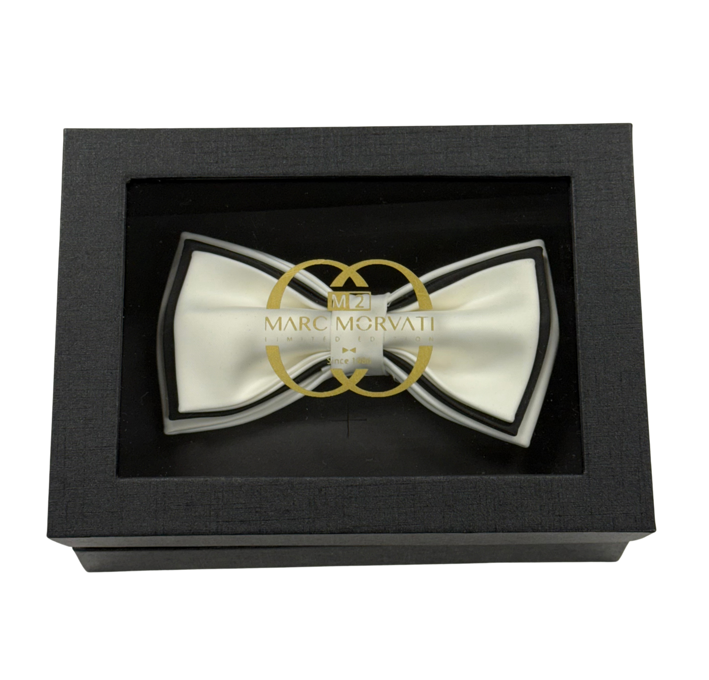 Ivory Framed Bow Tie