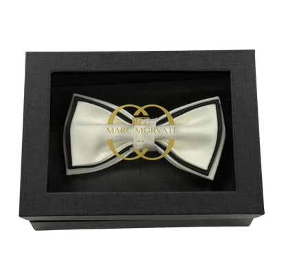 Ivory Framed Bow Tie