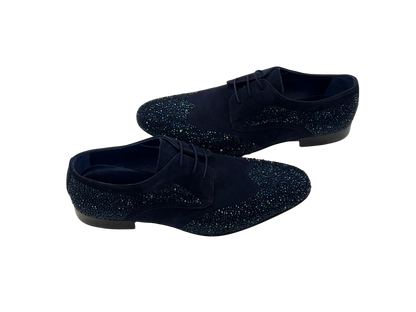 Navy Crystal Oxfords