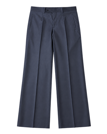 Navy Wide Leg Trouser