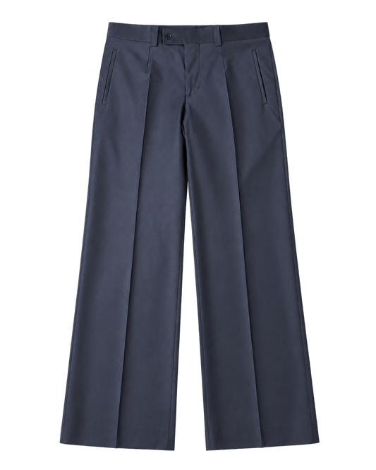 Navy Wide Leg Trouser