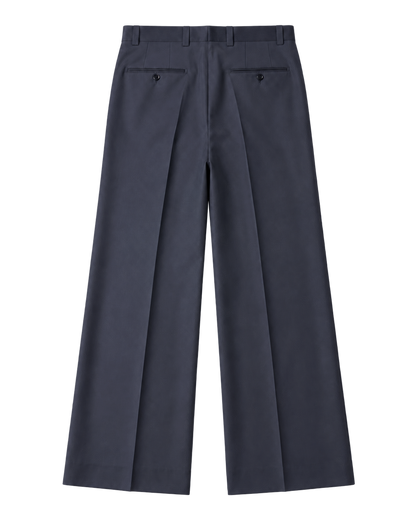 Navy Wide Leg Trouser